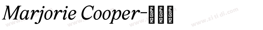 Marjorie Cooper字体转换